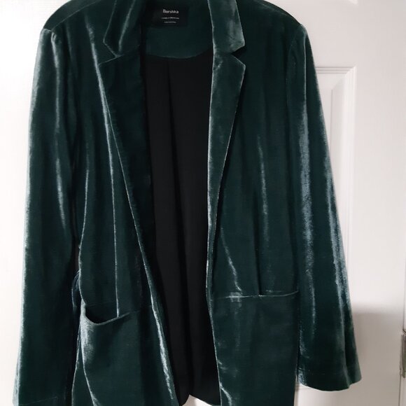 Bershka Velvet Blazer Jacket - Picture 1 of 5